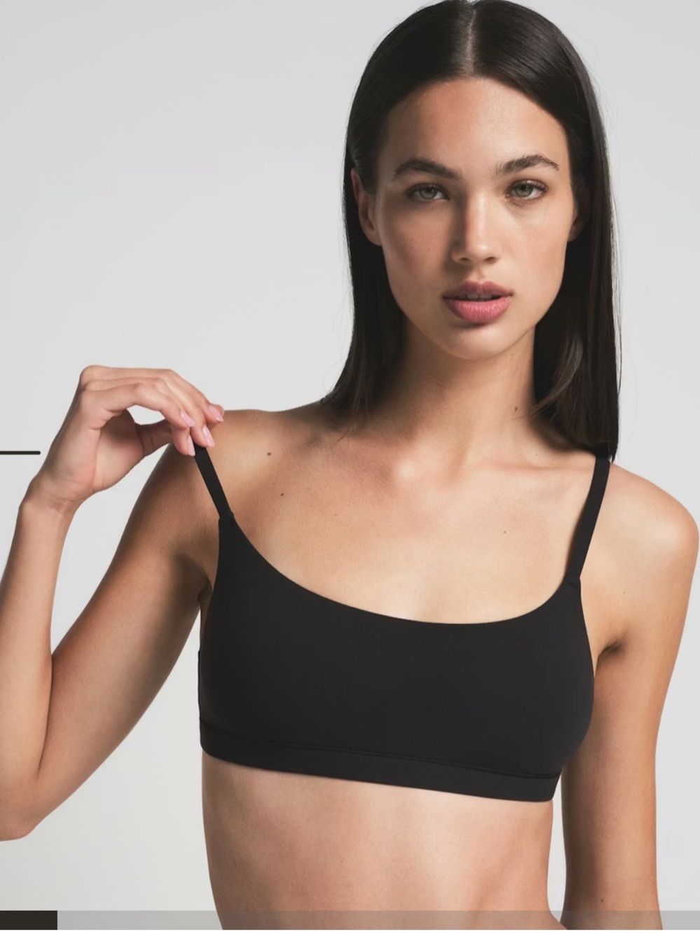SKIMS fits everybody Black Scoop Bralette